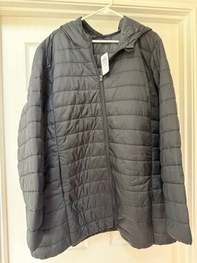 ✨ Brand New With Tags! Torrid Nylon Light Weight Puffer Jacket - Black - 4X ✨